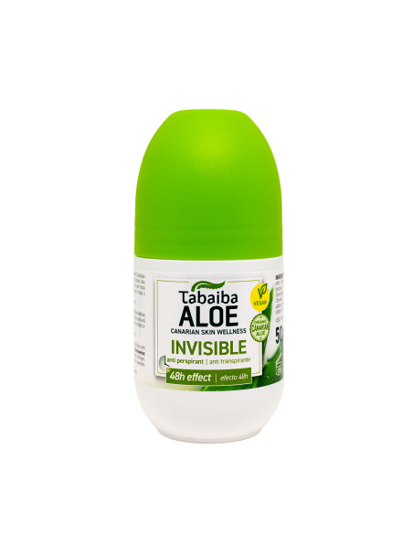 DESODORANTE ROLL-ON DE ALOE VERA INVISIBLE – 48H DE PROTECCIÓN - 50ml