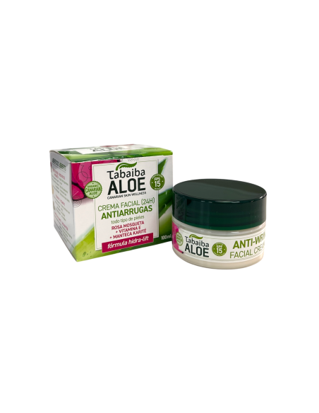 ANTI-WRINKLE FACIAL CREAM WITH ALOE VERA, ROSEHIP AND SHEA BUTTER - 100ml